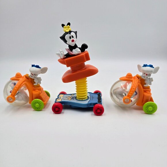 Warner Bros McDonald’s Happy Meal Toy Lot Pinky Brain Daffy Bugs Bunny Animaniac - Picture 15 of 16